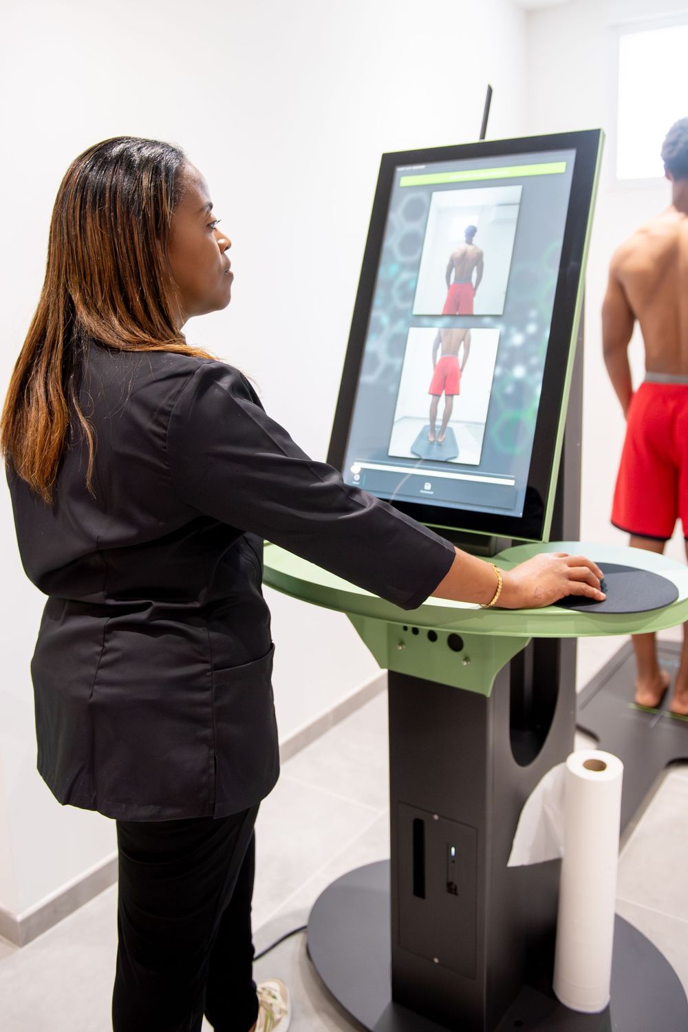 Bilan postural sur borne d'analyse